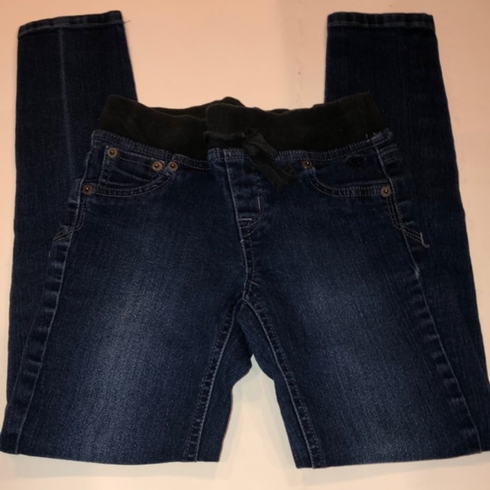 Justice pull on drawstring jeans size 10R girls. K#7